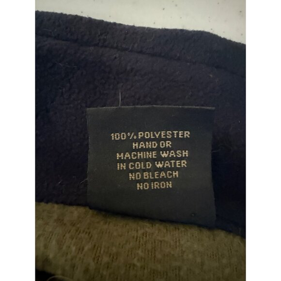 Tipsy Full Zip Fleece Jacket Mens Size XL Olive Green Blue Cambria Chest Logo - Picture 7 of 7